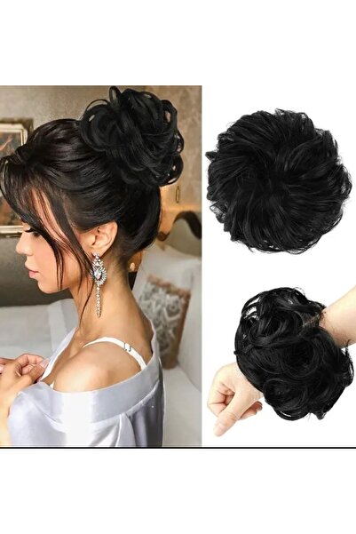 NİLZ Dağınık Topuz Görünümü Veren Saçlı Toka Siyah