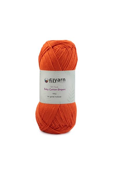 Filyarn 100 γραμμάρια Oeko-tex Certified Cotton Yarn για μωρό και γιλέκο - Σχέδιο πλεξίματος χειρός