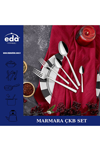 Eda MARMARA 60 PARÇA ÇATAL KAŞIK SETİ