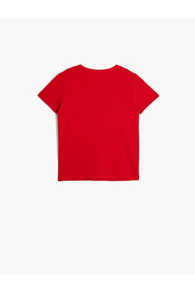Koton Sleeve T-Shirt - Crew Neck - Unicorn Print - Cotton