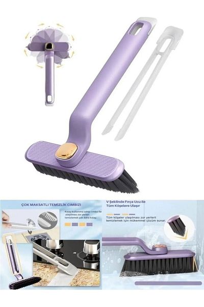 ARVALE 360 Degree Rotating Head, Narrow Space and Crevice Cleaning Detail Brush with Tweezers