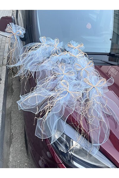 ecrin tuhafiye hobi 10 Adet Düğün Arabası Süsü Gelin Arabası Konvoy Süsü & Bohça Süsü