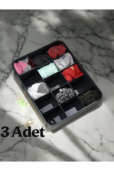 Nesto Home Комплект от 3 органайзера за бижута с 15 отделения и чекмеджета