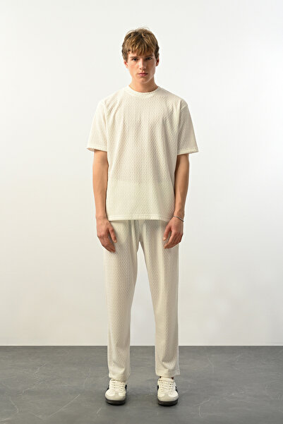 İLKCET MODA Візерункова футболка чоловіча з вільним кроєм