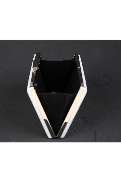 MFT AYAKKABI Geanta pentru rochie de seara alb model B101