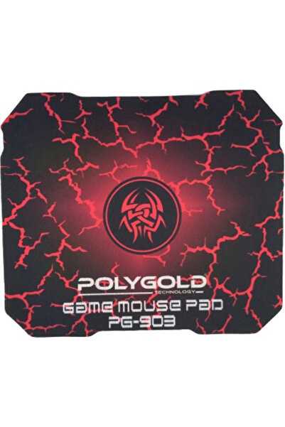 POLYGOLD X7 Işıklı Oyuncu Mouse Mousepad Seti Gaming  Kırmızı Büyük Boy Mousepad