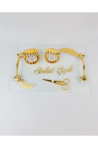 CyzHome Embrace Gold Transparent Engagement Tray