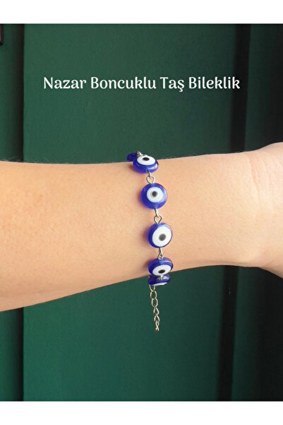 Tuana Trend سوار حجر مطرز بالعين الشريرة الملونة بألوان نابضة بالحياة لجميع ا...