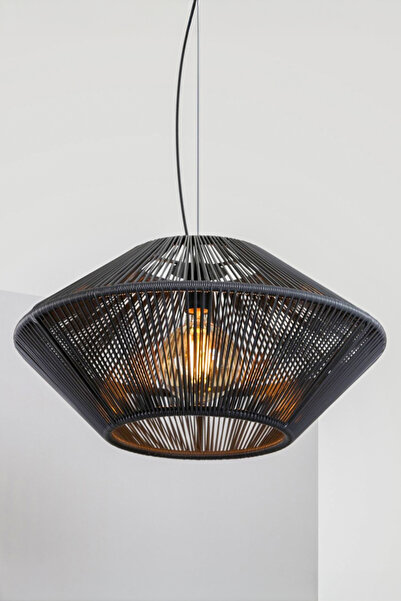 NYLife Siyah Bohem Rustik Modern Tasarım Avize