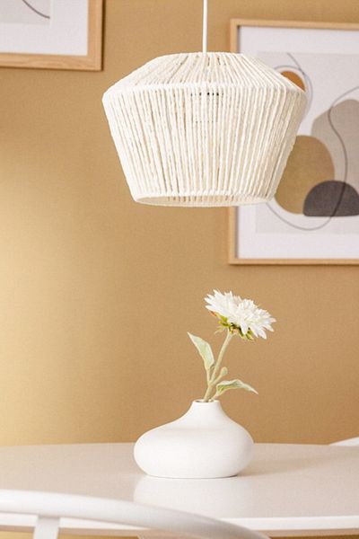 NYLife Ecru Macrame Cotton String Chandelier
