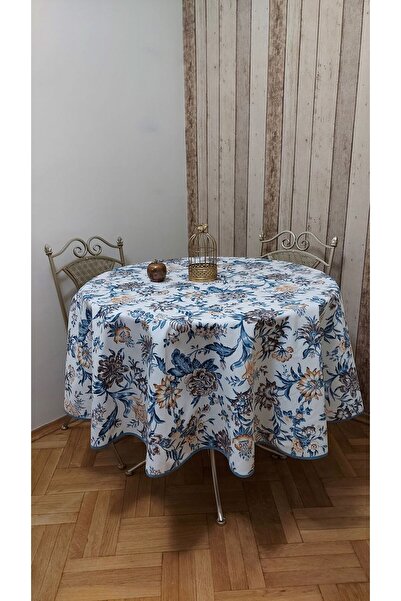 gonk Round, Carnation Pattern,Duck (Liquid Protective,Stain-Protective) Fabric,Tablecloth