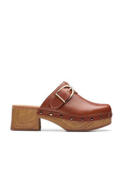 CLARKS Brown Genuine leather Sandals For Womens