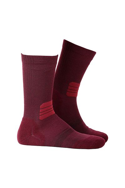 THERMOFORM Unisex Active Socks - 3 Pack Claret Red
