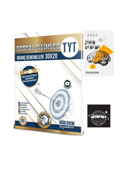 Karma Kitaplar BİLGİSARMAL TYT SOSYAL 30X20 DENEME-ZİHİNDENEME-İST972