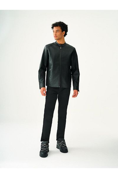 Loft Men's Pu Coat - Regular Fit