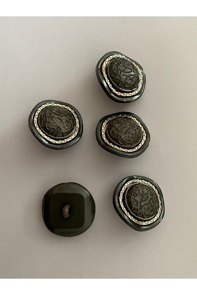 Öztürk Cardigan, Vest, Entari, Abaya Italian Model Button. 30mm. 5 Pkt. Color: Gray.