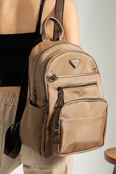 Baginn Satin Fabric Women's Backpack 35*25 cm Rain Repellent Fabric Mega Bag Suitable for Daily Use