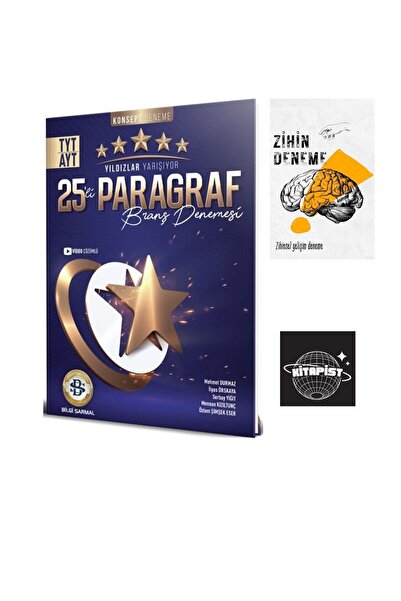 Karma Kitaplar BİLGİSARMAL TYT-AYT YILDIZLAR YARIŞIYOR PARAGRAF 25 DENEME-ZİH...