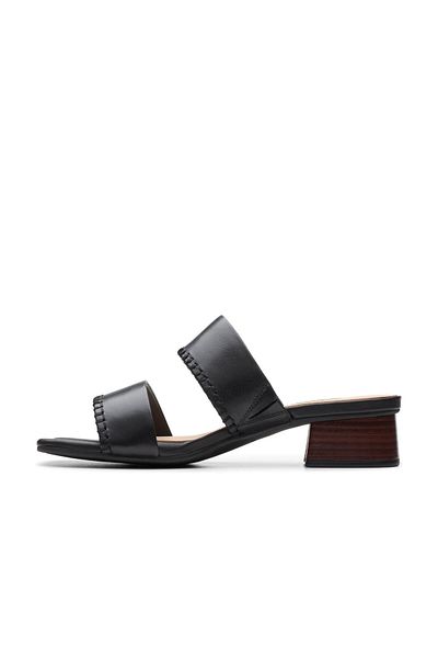 CLARKS Black Genuine leather Sandals For Womens
