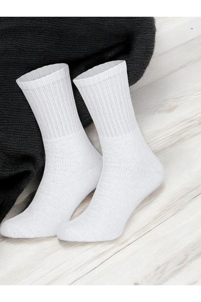 Marlin Men's 6-Pack Plain White Tennis Socks