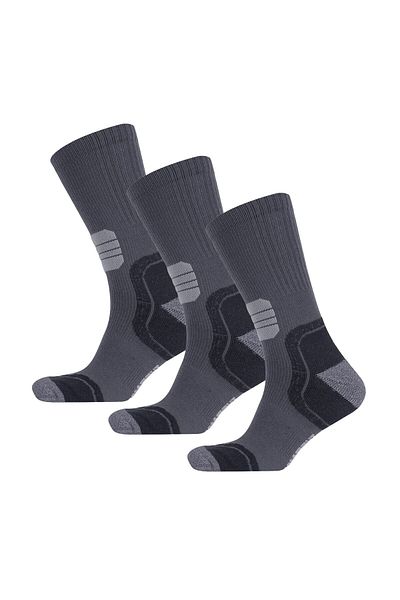 THERMOFORM Unisex Anthracite Running Socks - Pack of 3