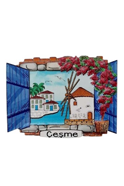 ella'nın çarşısı İzmir Çeşme Magnet. 1 Adet Kabartmalı. Ölçüsü : 7,5 Cm -5 ,5 Cm