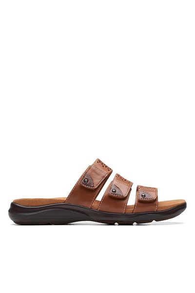 CLARKS Brown Genuine leather Sandals For Womens