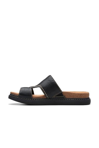 CLARKS Black Genuine leather Sandals For Womens