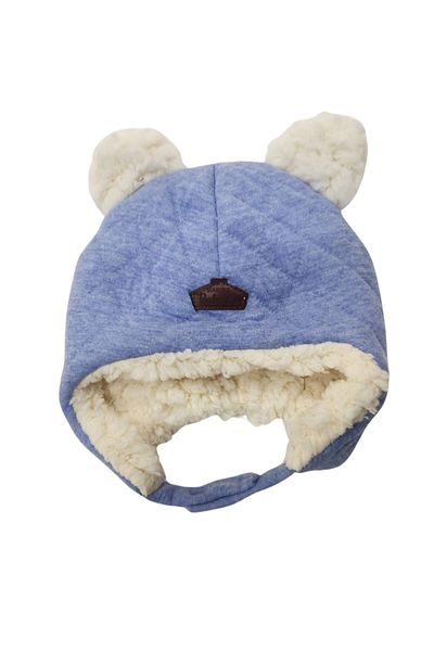 Babydola Blue Plush Baby Beanie
