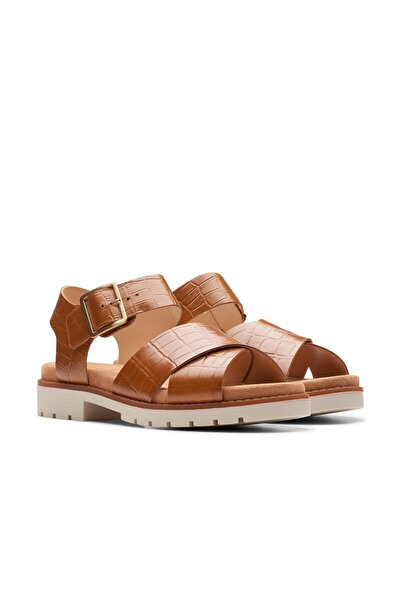 CLARKS Brown Genuine leather Sandals For Womens