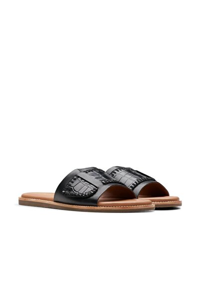 CLARKS Black Genuine leather Sandals For Womens
