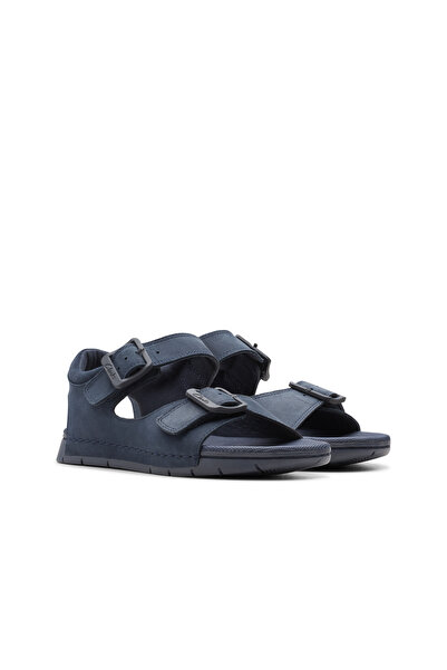 CLARKS Dark blue Genuine leather Sandals For Kids