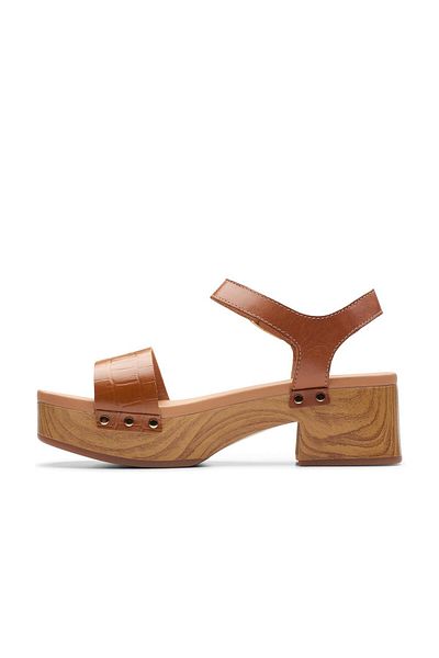 CLARKS Brown Genuine leather Sandals For Womens