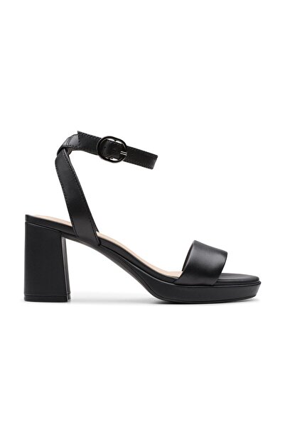 CLARKS Black Genuine leather Sandals For Womens
