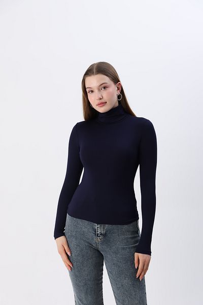 ziend fashion Body de damă bleumarin, sezon nou, cu gât complet