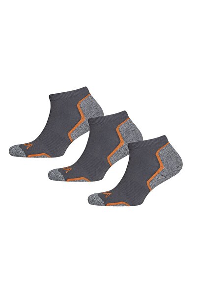 NORTH ICE Чифт от 3 функционални чорапи до глезена в цвят дим - 40-44