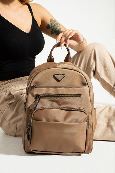 Baginn Satin Fabric Women's Backpack 35*25 cm Rain Repellent Fabric Mega Bag Suitable for Daily Use