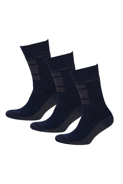 THERMOFORM Navy Blue Worker Socks - Pack of 3