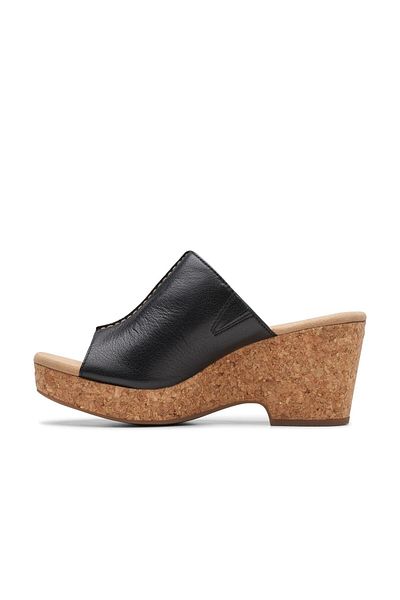 CLARKS Black Genuine leather Sandals For Womens