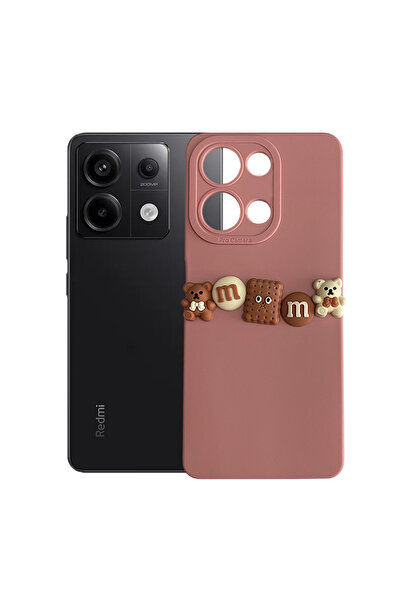 Deilmi Xiaomi Redmi Note 13 Pro 5G Kılıf 3D M Bear Kamera Korumalı Silikon Kapak