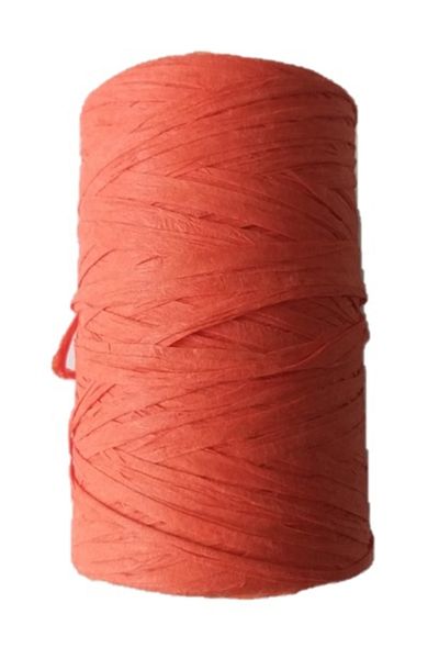 Nusrat Bilişim Dark Orange Angel Raffia Bag Accessory - Rope No:18