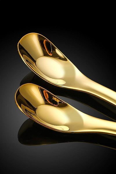 Chavin Gold Coffee Latte Fruit Juice Cocktail Bartender Spoon - 304 Steel, 15.5 Cm, Cin942Sr