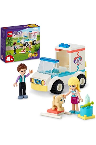 LEGO مجموعة بناء سيارة إسعاف عيادة الحيوانات الأليفة 41694 (54 قطعة)