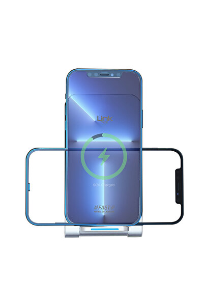 Linktech W515 15w Hızlı Şarj Destekli Katlanabilir Kablosuz Şarj Standı