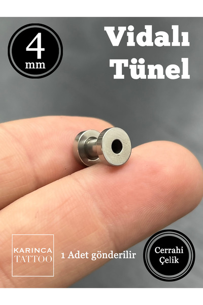 Karınca Piercing Standart 4 Mm Kulak Tünel Piercing
