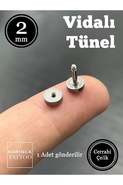 Karınca Piercing Standard 2 Mm Ear Tunnel Piercing (Smallest)