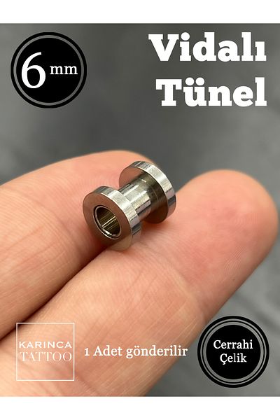 Karınca Piercing Standard 6 Mm Ear Tunnel Piercing