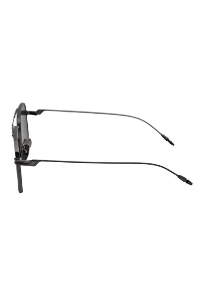 Mustang Unisex Smoked Organic (Uv) Glass Bone Closed Frame Rectangular Sunglasses Mu2289 02 58-15