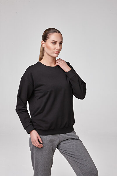 relactive SWEATSHIRT DE DAMA NEGRU