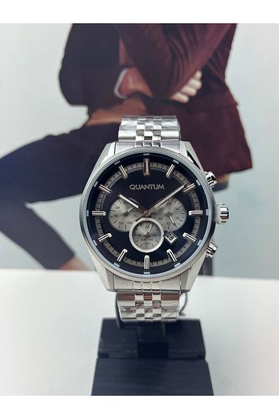 Quantum Steel Sports Men's Wristwatch 10 Atm Waterproof